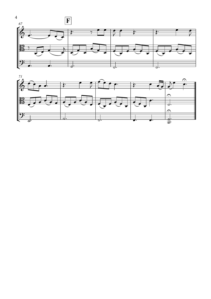 Hallelujah String Trio scores gallery preview page 5