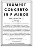 Trumpet Concerto in F minor, Movement 2