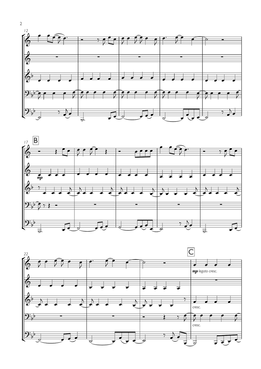 Don't Stop Believin' Don't Stop Believin' Brass Ensemble scores gallery preview page 2