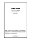 Silent Night - Lead sheet arranged in 6/8, 3/4, 4/4 and jazz waltz time (key of C)