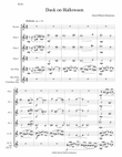 Dusk on Halloween for piccolo and flute choir
