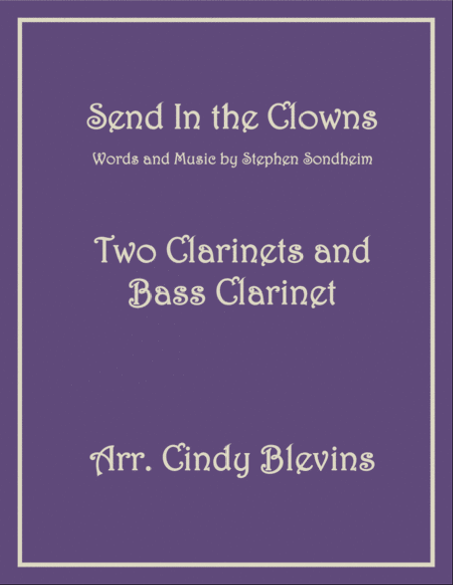 Send In The Clowns Clarinet scores gallery preview page 1