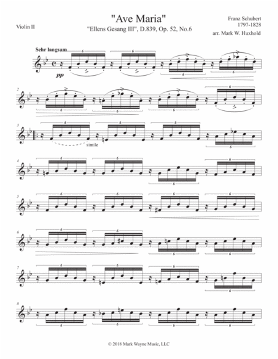 Ave Maria String Quartet scores gallery preview page 1