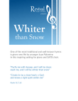 Whiter than Snow - SATB Arrangement
