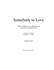 Somebody To Love