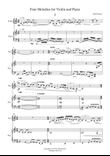 Four Melodies for Violin and Piano