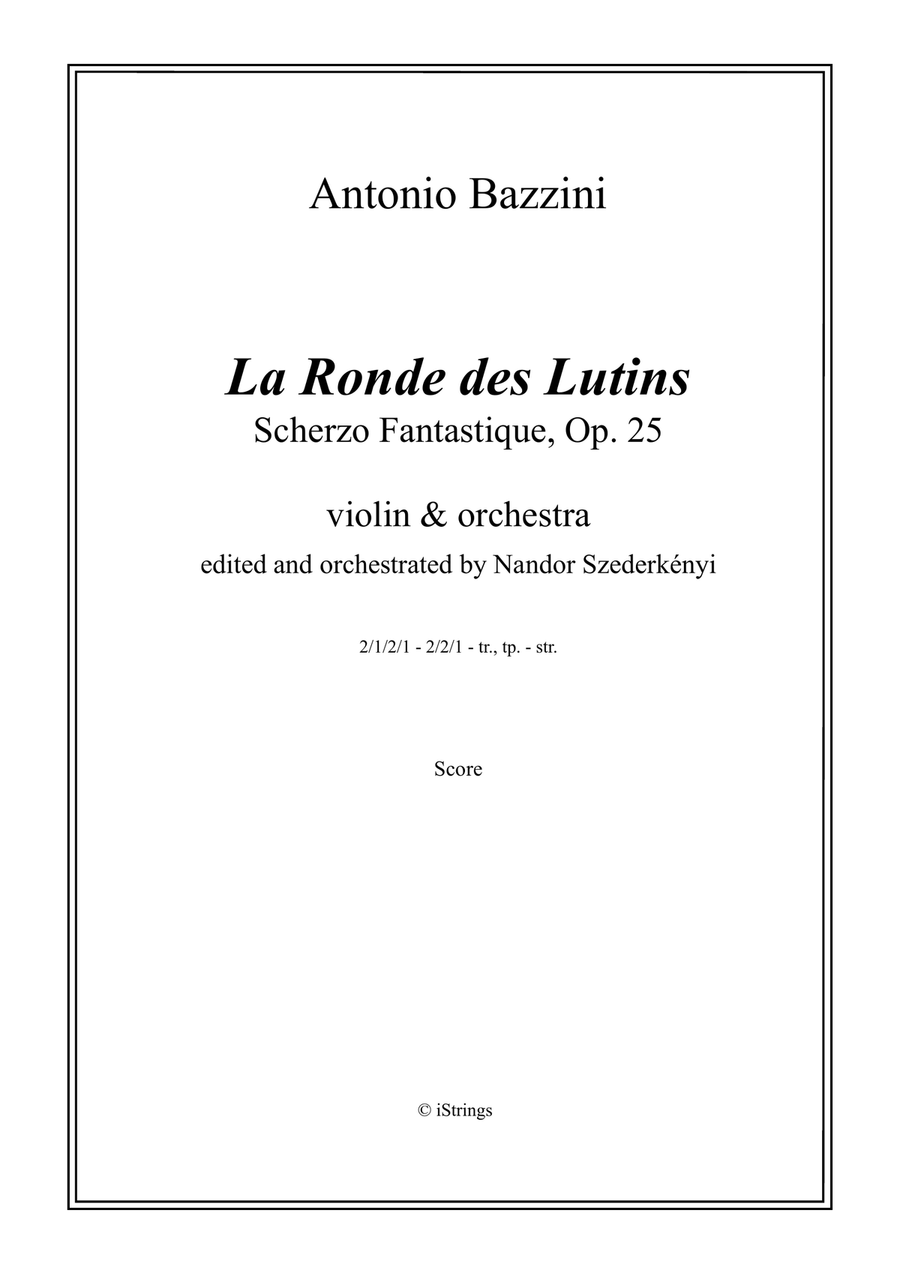 La Ronde des Lutins, violin with orchestra accompaniment; (complete) Full Orchestra scores gallery preview page 2