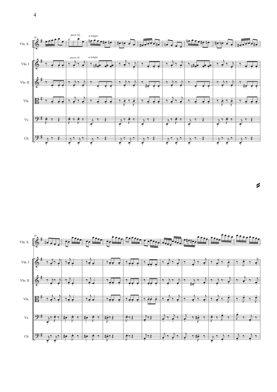 La Ronde des Lutins, violin with orchestra accompaniment; (complete) Full Orchestra scores gallery preview page 6