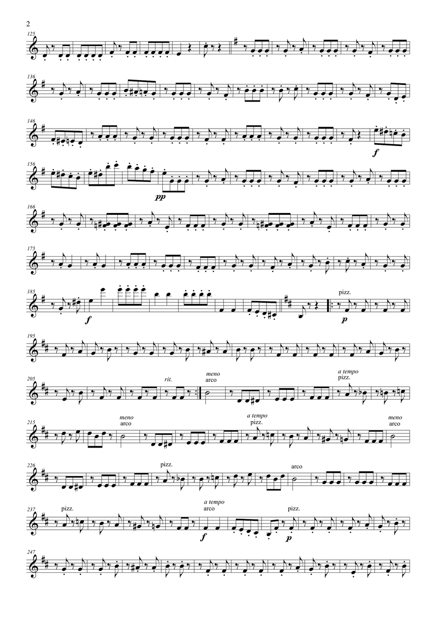 La Ronde des Lutins, violin with orchestra accompaniment; (parts only) Full Orchestra scores gallery preview page 4