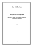 Harp Concerto Op. 98 harp & string quartet (score only}