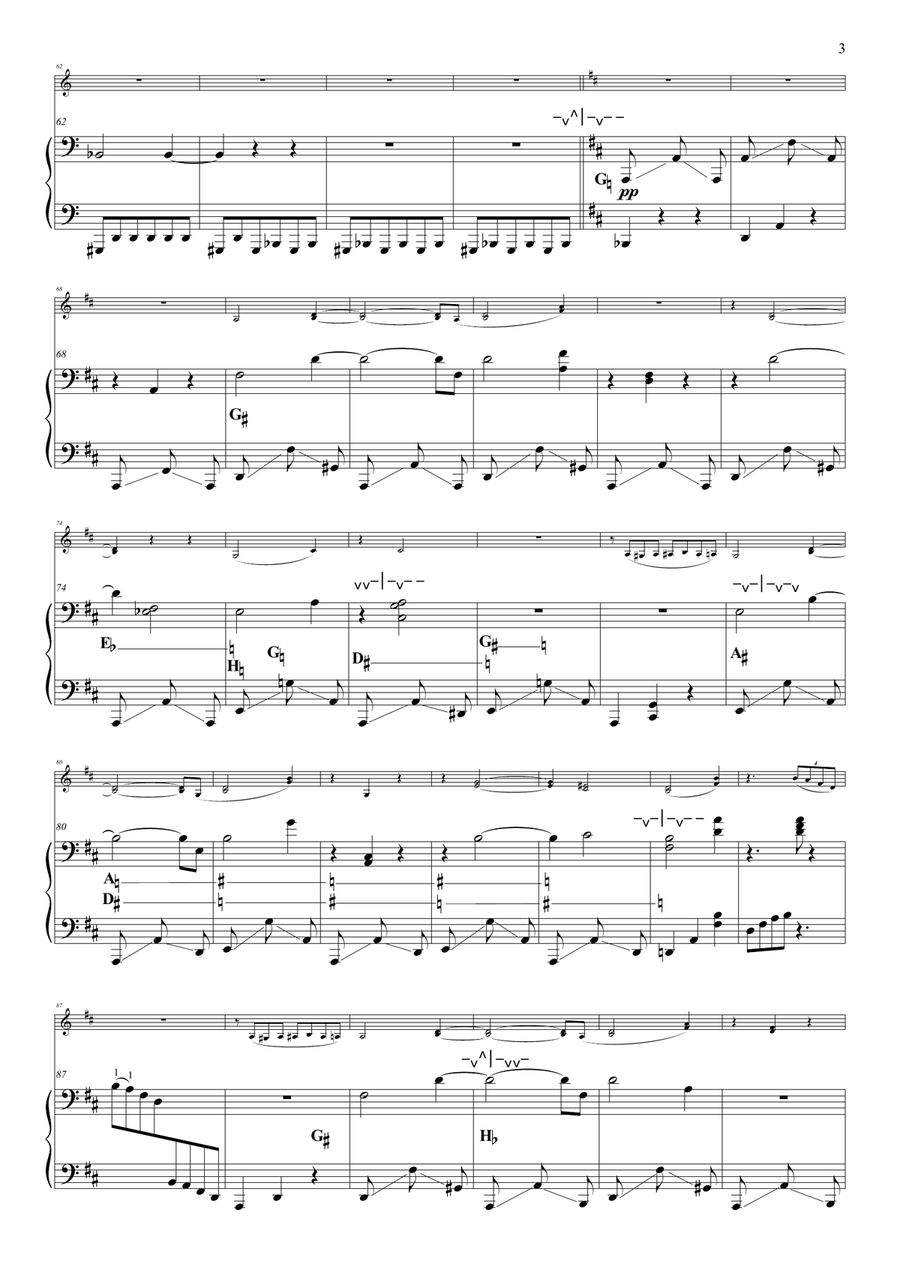 La Valse for violin & harp String Duet scores gallery preview page 4
