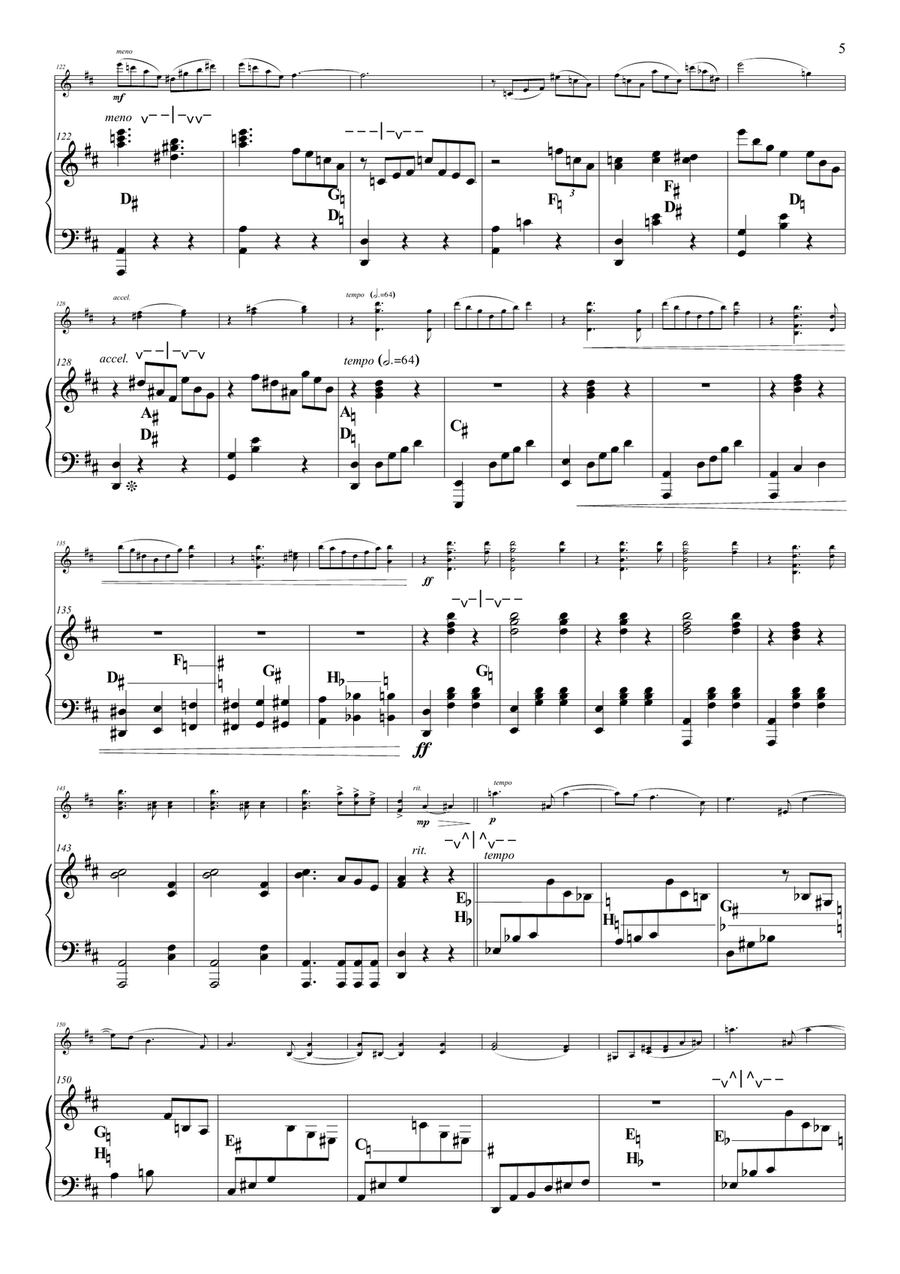 La Valse for violin & harp String Duet scores gallery preview page 6