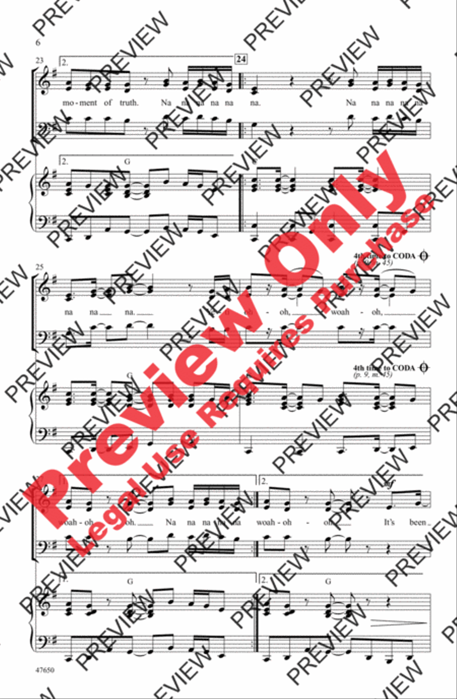 Moment of Truth Moment of Truth 3-Part scores gallery preview page 6