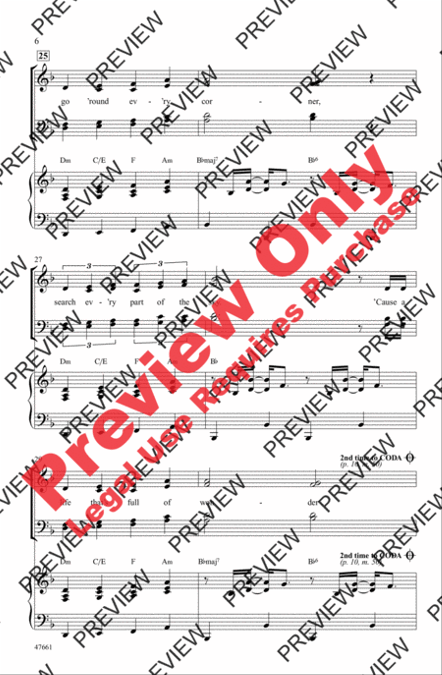 Wonderful Life Wonderful Life 4-Part scores gallery preview page 6
