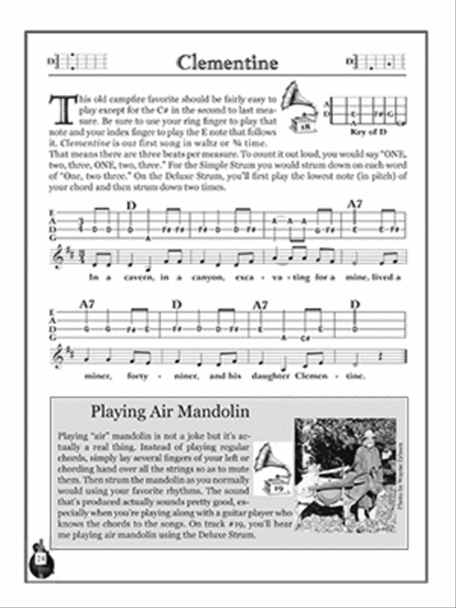 Easy 2-Chord Songs for Mandolin-39 Simple Songs with Lyrics, Music & Tab Mandolin scores gallery preview page 4