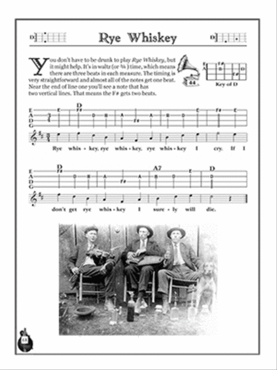 Easy 2-Chord Songs for Mandolin-39 Simple Songs with Lyrics, Music & Tab Mandolin scores gallery preview page 5