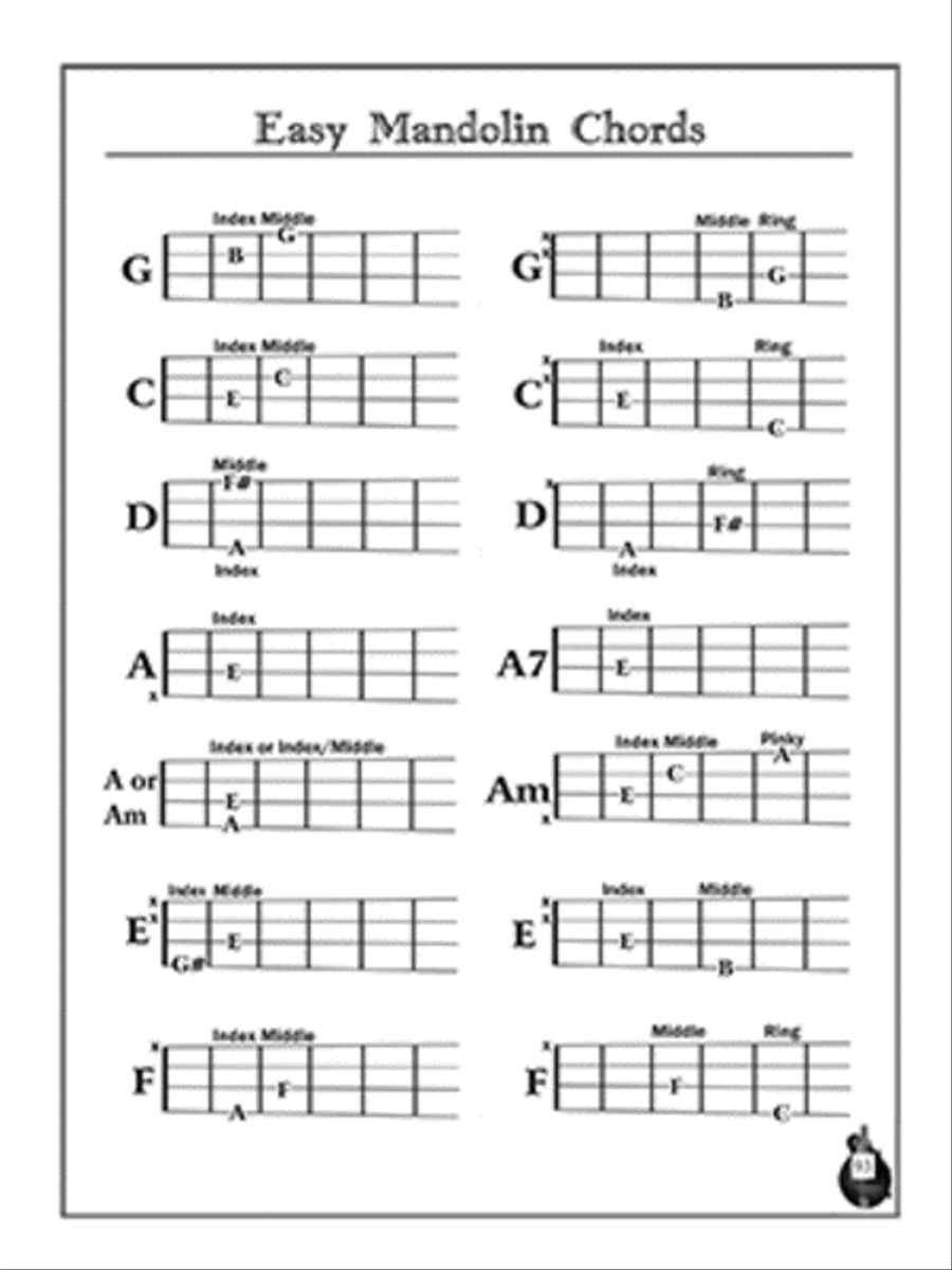 Easy 2-Chord Songs for Mandolin-39 Simple Songs with Lyrics, Music & Tab Mandolin scores gallery preview page 6
