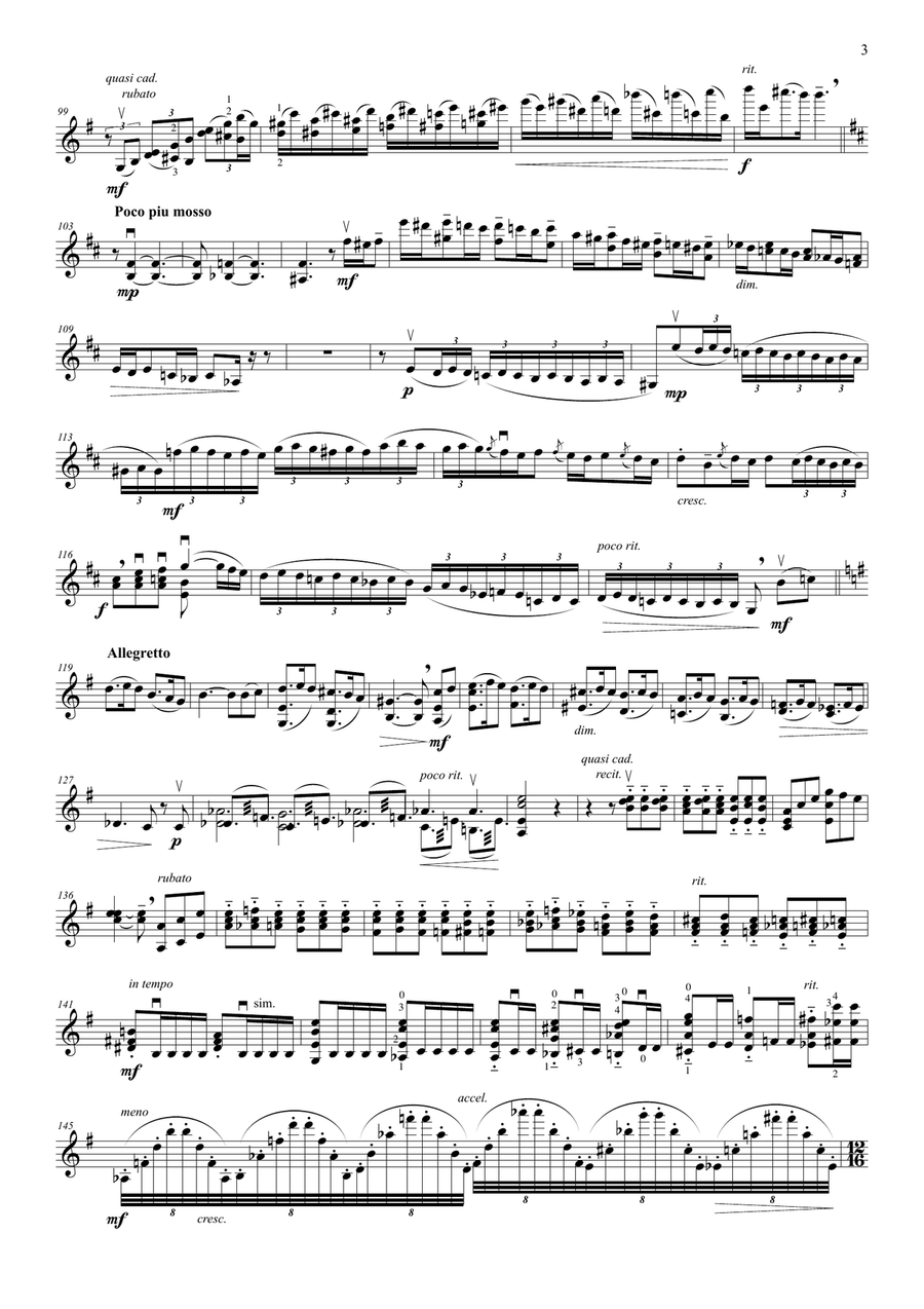 Sheherezade's Nightmare for violin & harp String Duet scores gallery preview page 4