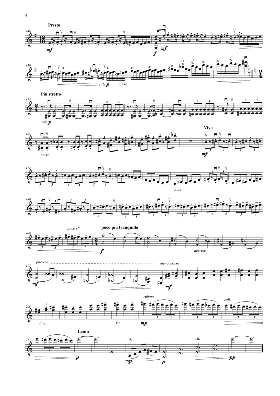 Sheherezade's Nightmare for violin & harp String Duet scores gallery preview page 5