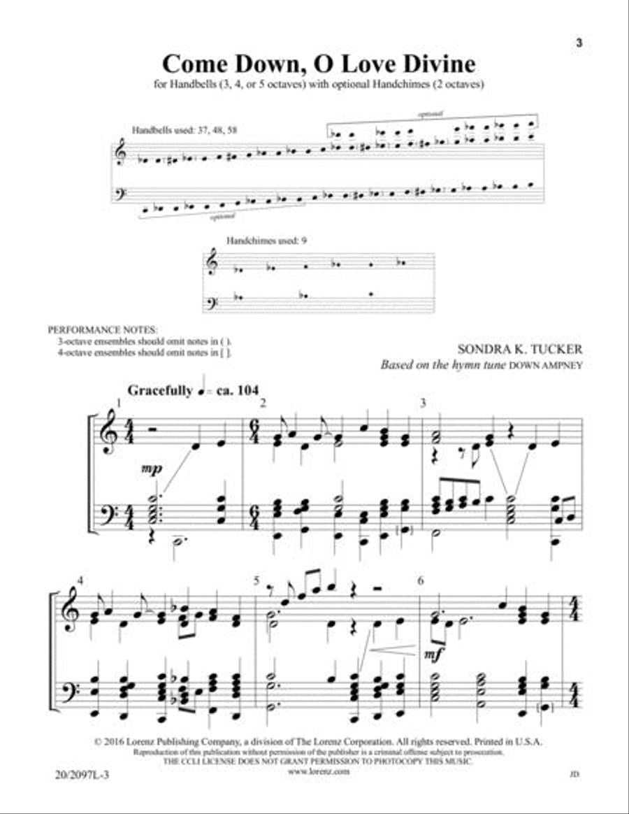 Come Down, O Love Divine 5-Octaves scores gallery preview page 2