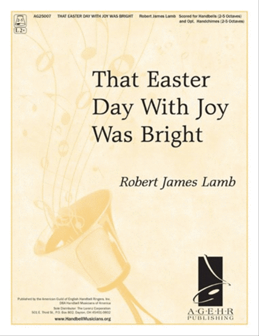 That Easter Day With Joy Was Bright Handbell scores gallery preview page 1
