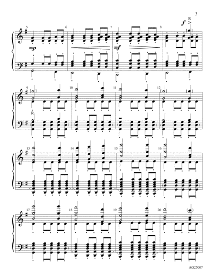 That Easter Day With Joy Was Bright Handbell scores gallery preview page 3