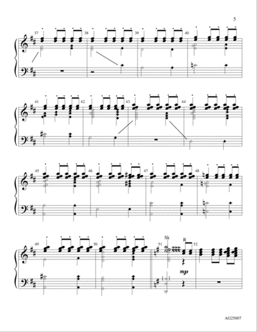 That Easter Day With Joy Was Bright Handbell scores gallery preview page 5