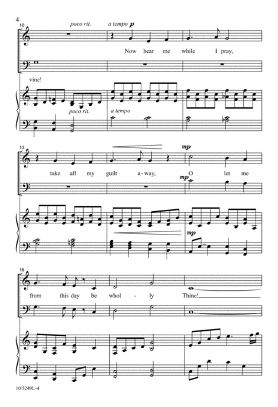 My Faith Looks Up to Thee 4-Part scores gallery preview page 3
