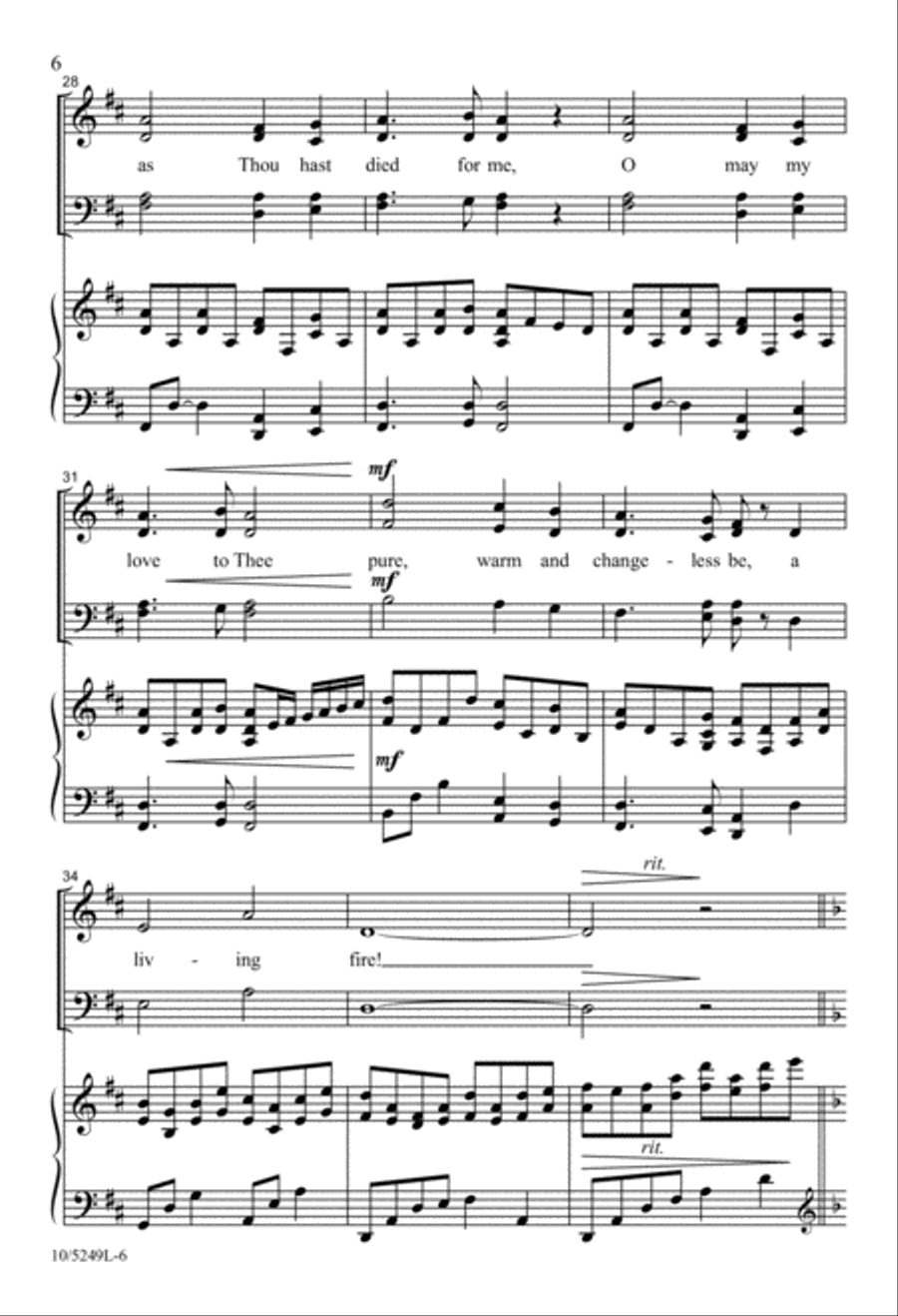 My Faith Looks Up to Thee 4-Part scores gallery preview page 5
