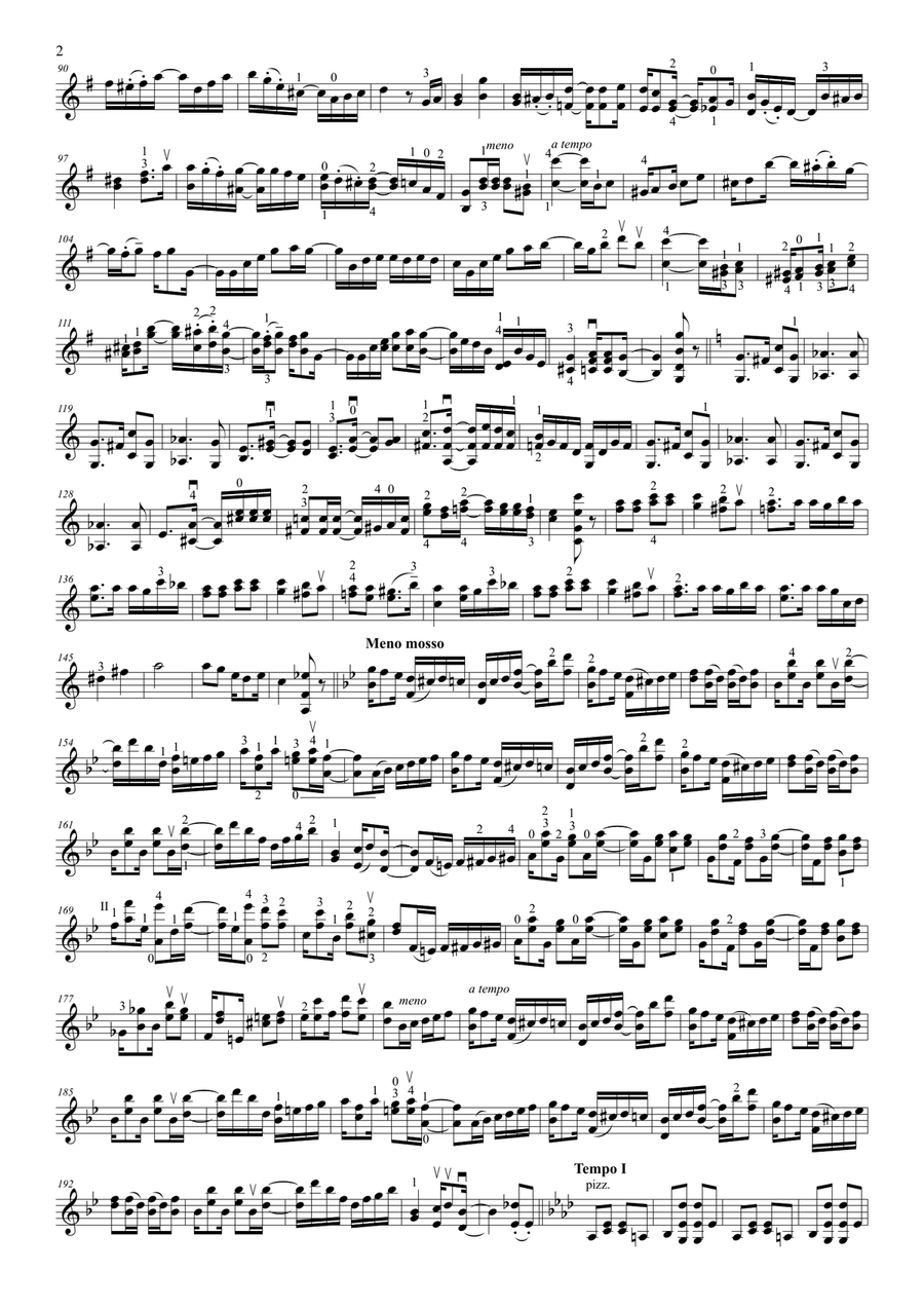 Ragtime Essence for violin & harp String Duet scores gallery preview page 3