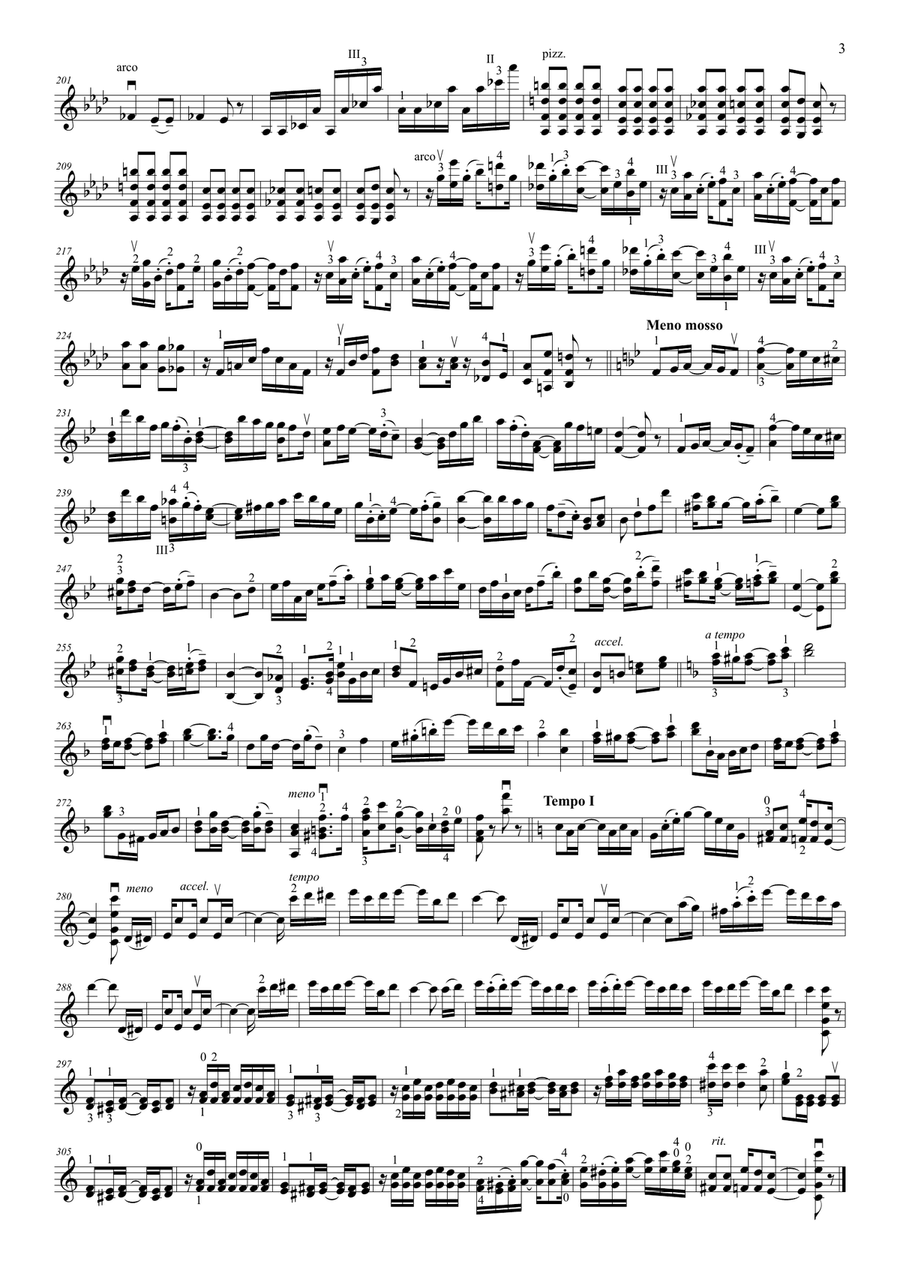 Ragtime Essence for violin & harp String Duet scores gallery preview page 4