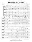 Salvation is Created for Trombone or Low Brass Quartet