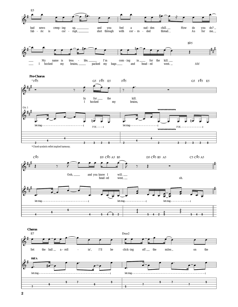 Train Of Consequences Train Of Consequences Acoustic Guitar scores gallery preview page 2
