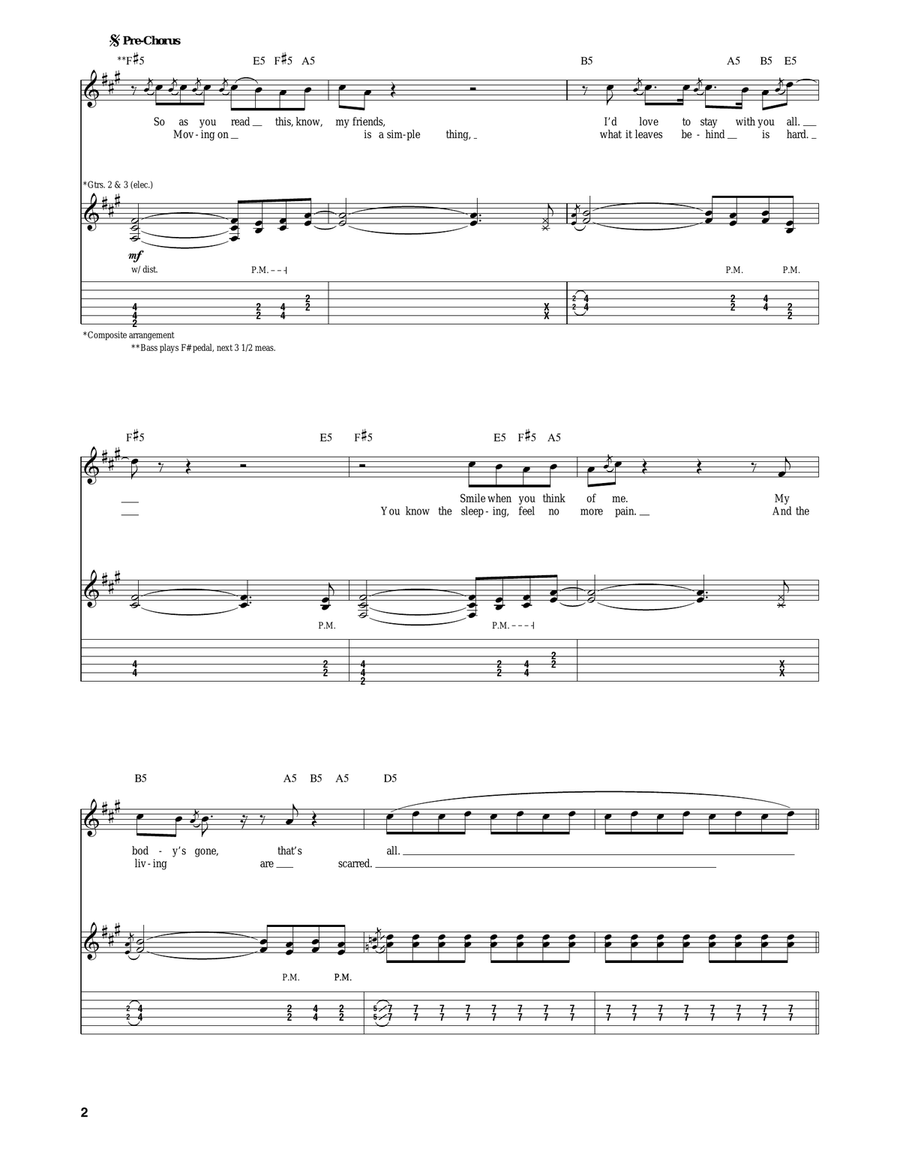A Tout Le Monde (A Tout Le Monde (Set Me Free)) Acoustic Guitar scores gallery preview page 2