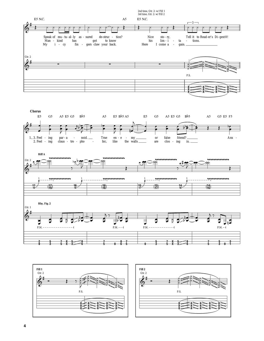 Sweating Bullets Sweating Bullets Acoustic Guitar scores gallery preview page 4