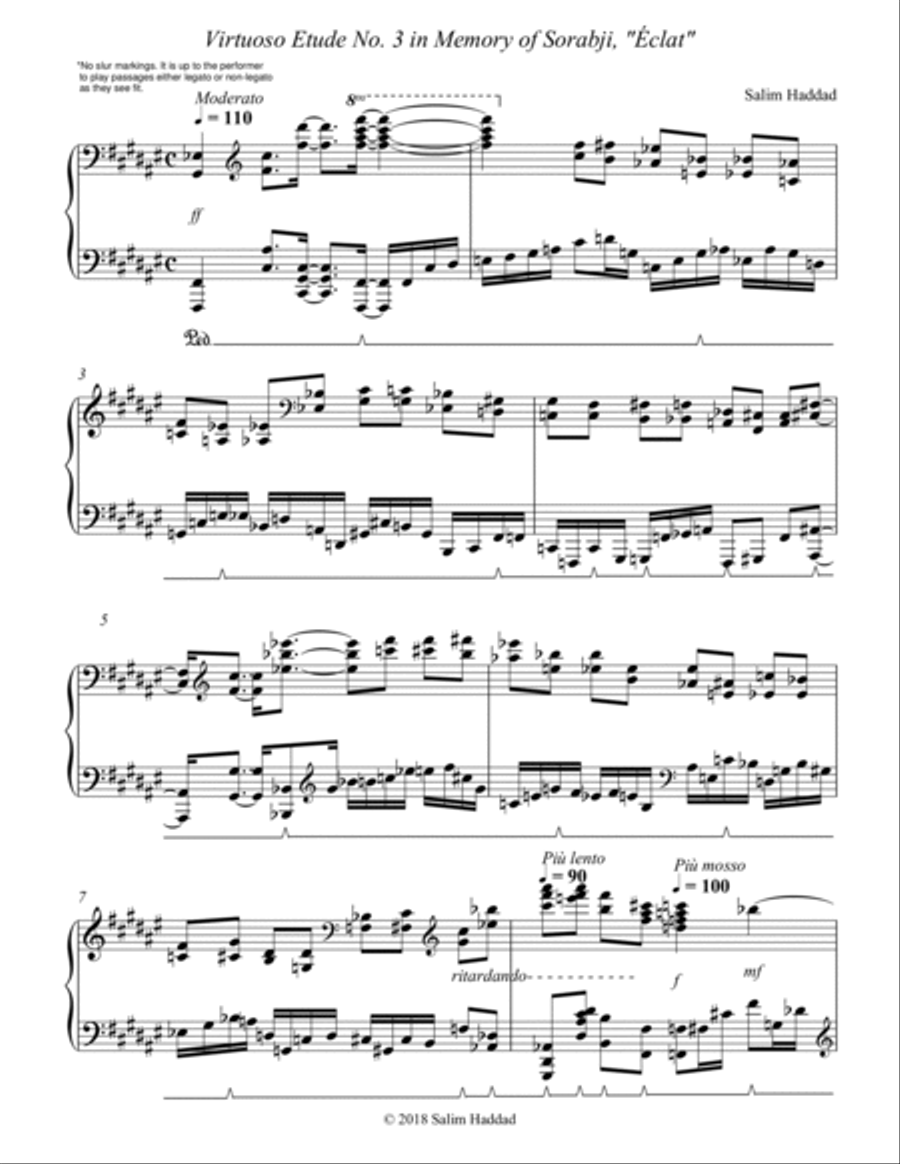 Virtuoso Etude No.3 in Memory of Sorabji, 