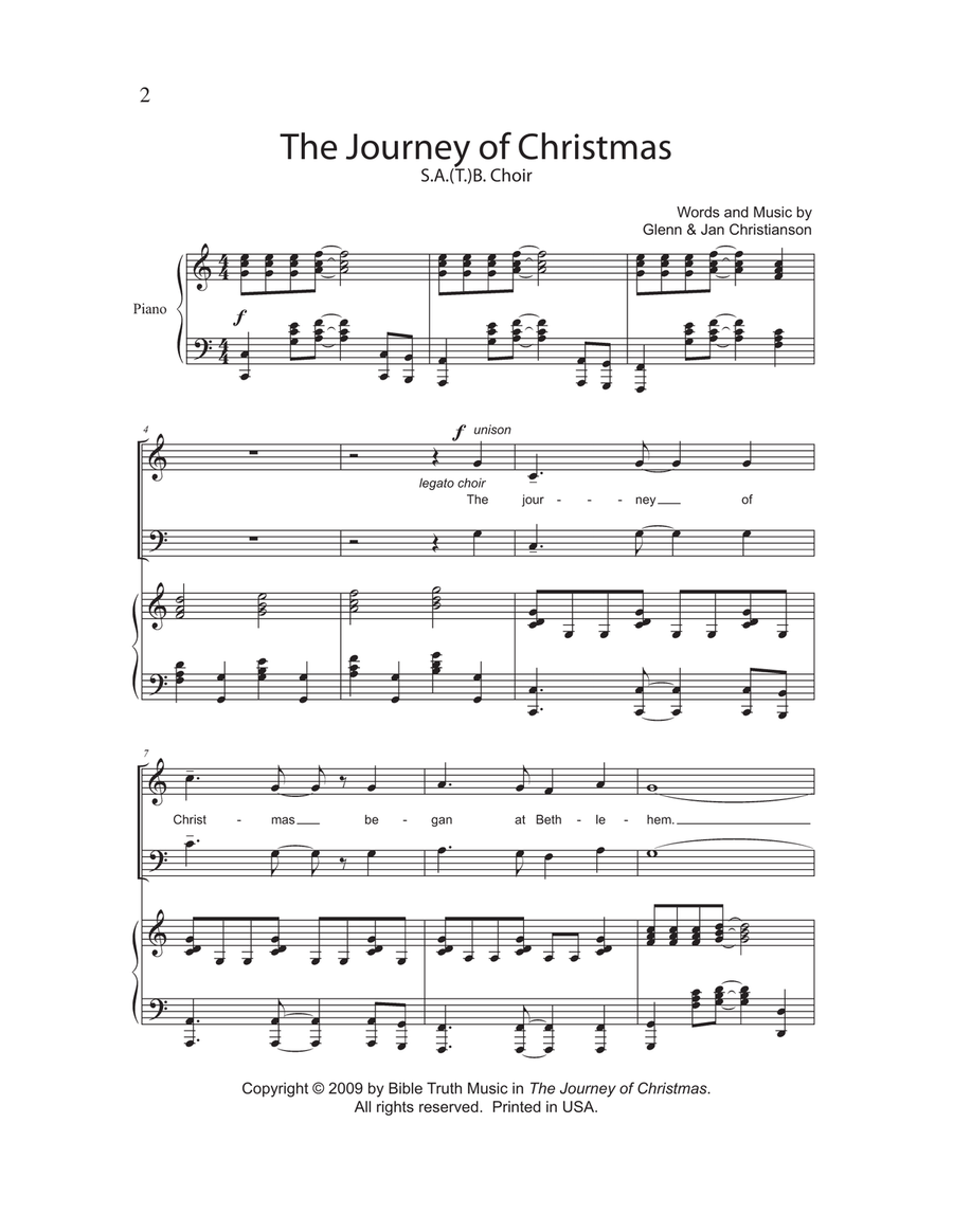 The Journey Of Christmas - Christmas Cantata 4-Part scores gallery preview page 2