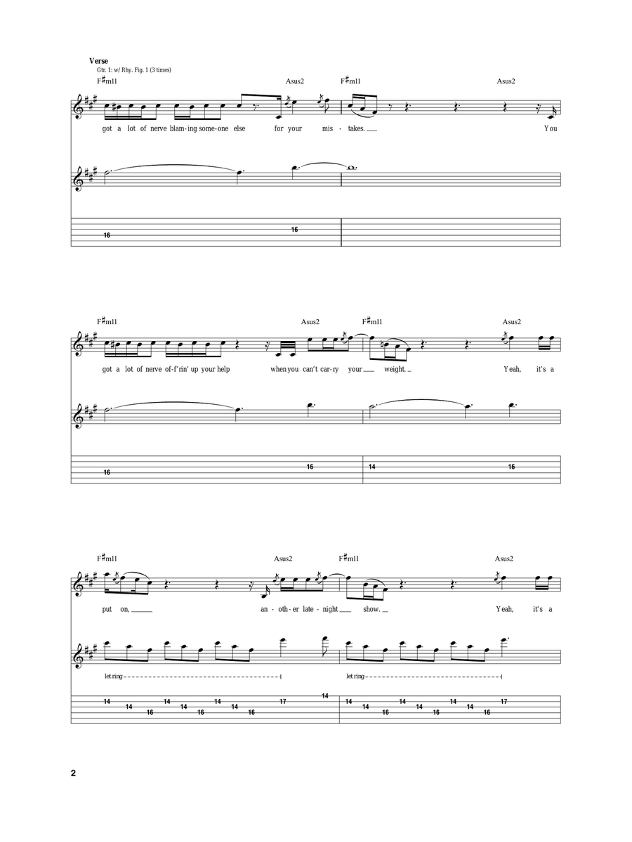 Self-Inflicted Wounds Self-Inflicted Wounds Acoustic Guitar scores gallery preview page 2