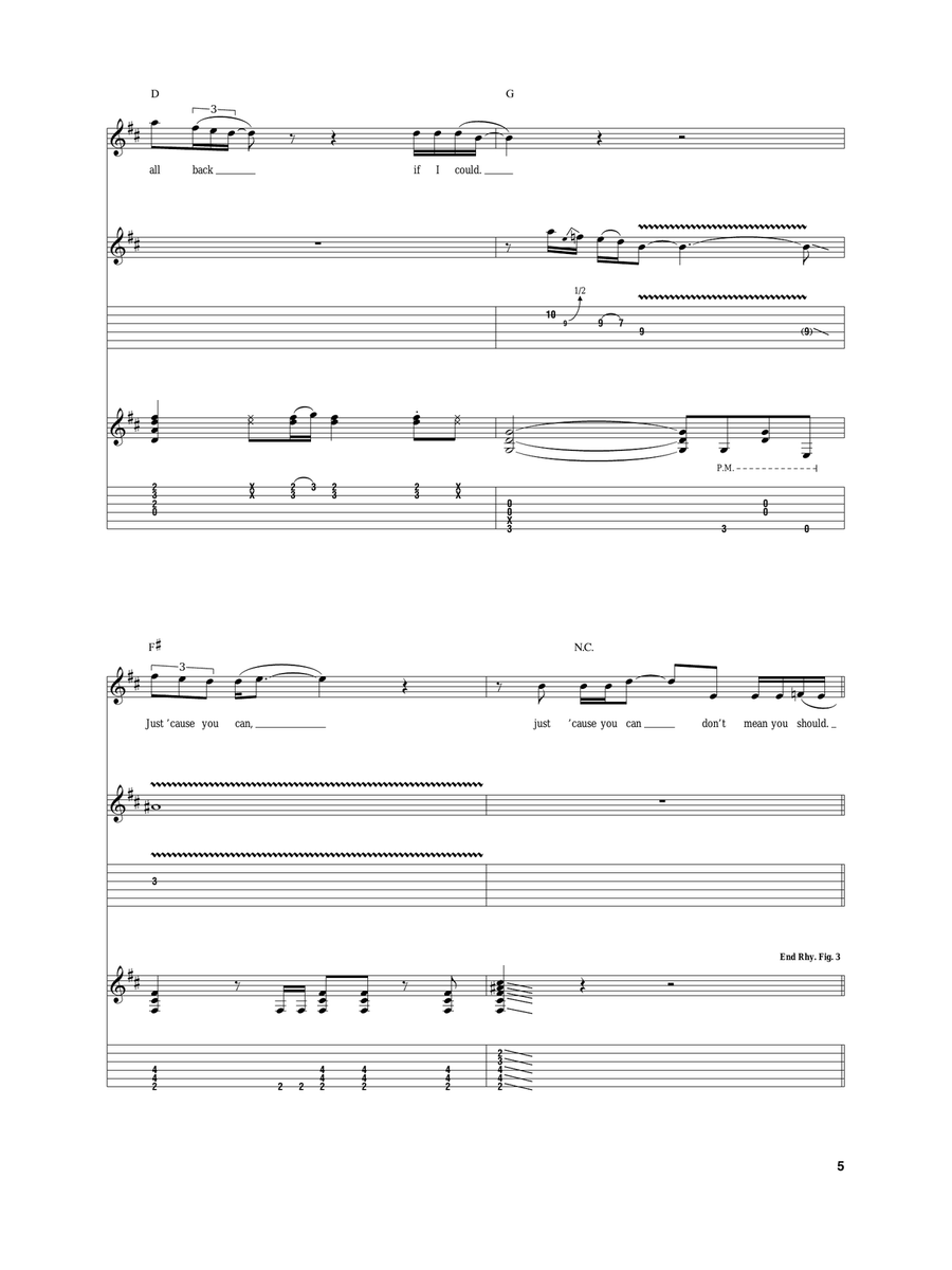 Just 'Cos You Can Don't Mean You Should Electric Guitar scores gallery preview page 5
