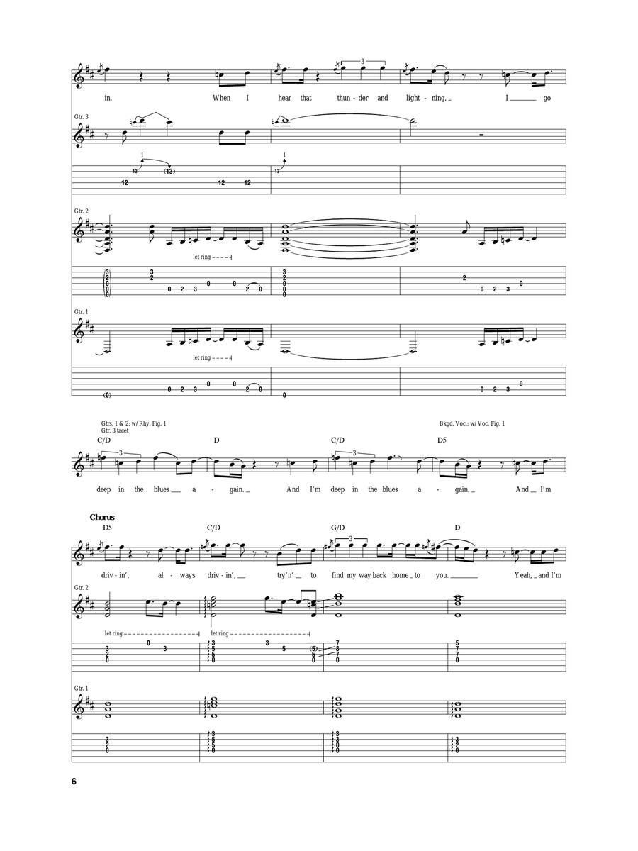 Deep In The Blues Again Acoustic Guitar scores gallery preview page 6