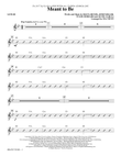 Meant to Be (Feat. Florida Georgia Line) (arr. Mac Huff) - Guitar