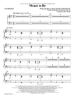 Meant to Be (Feat. Florida Georgia Line) (arr. Mac Huff) - Synthesizer