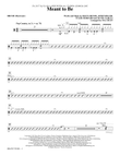 Meant to Be (Feat. Florida Georgia Line) (arr. Mac Huff) - Drums