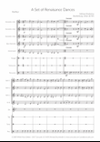 A Set of Renaissance Dances for Clarinet Quartet