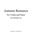 Autumn Romance for Violin and Piano