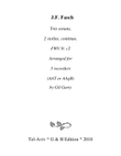 Trio sonata, FWV N: c2 for 2 violins and continuo (arrangement for 3 recorders)