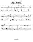 Happy Birthday For Level 3 Piano with lyrics