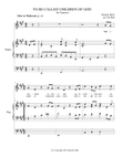 To be Called Children of God (organ/soprano)