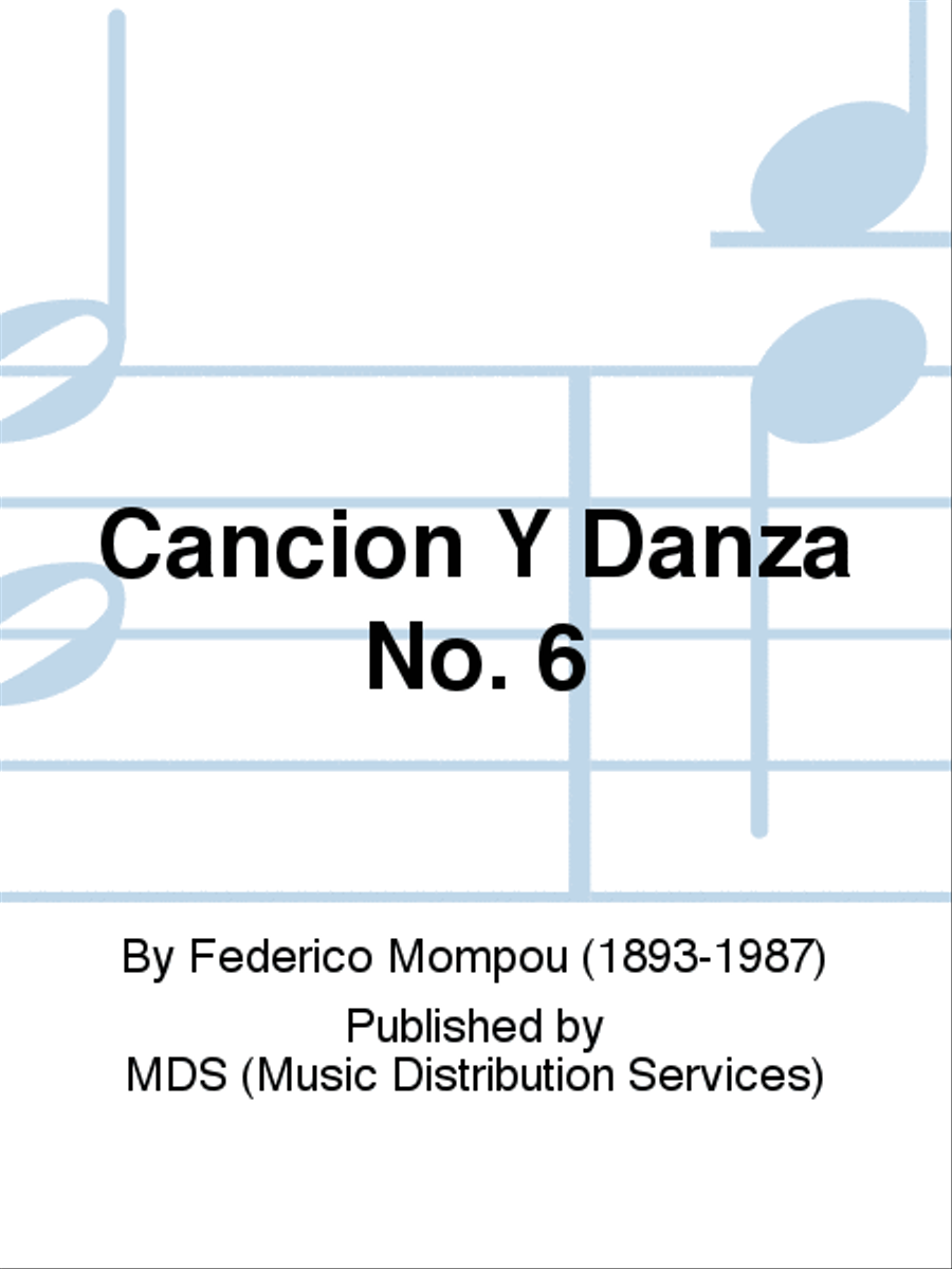 Cancion Y Danza No. 6 Piano Solo scores gallery preview page 1