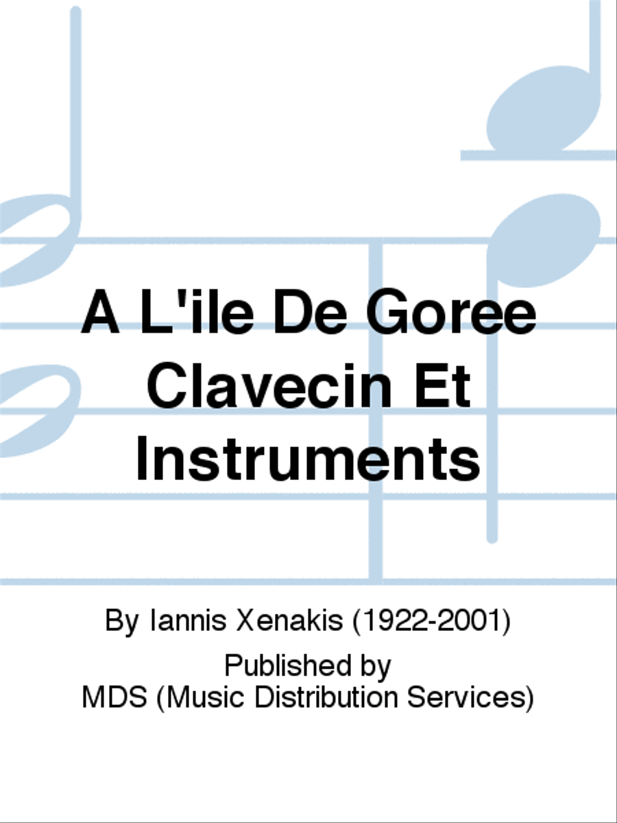A L'ILE DE GOREE CLAVECIN ET INSTRUMENTS Harpsichord scores gallery preview page 1